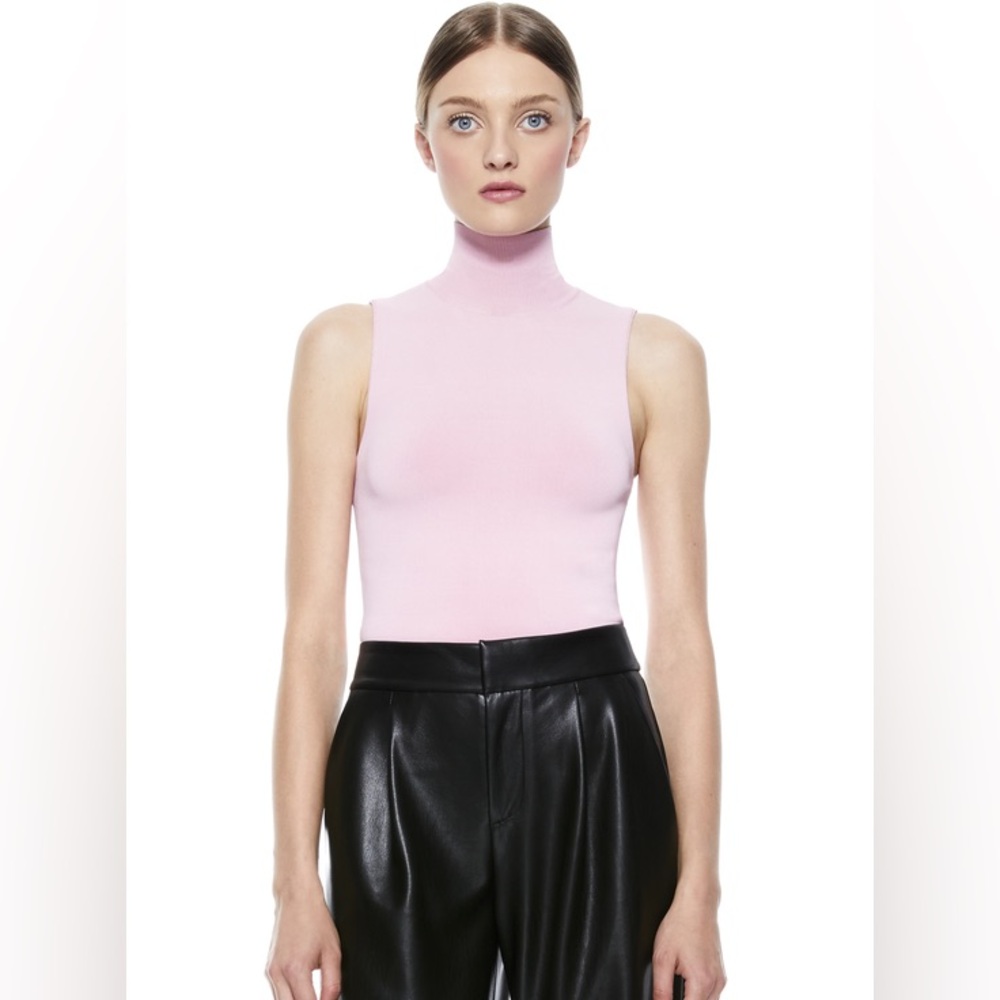 Alice + Olivia Pink Sleeveless Top